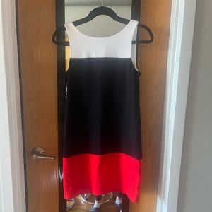 Bailey 44 color block dress xs